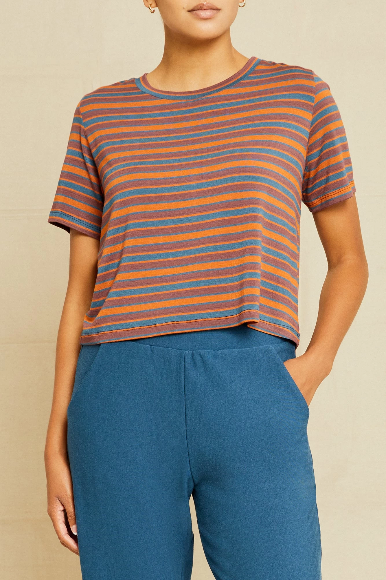 Tara Dream Knit Cropped Tee 1 Tara Dream Knit Cropped Tee