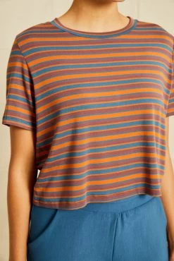 Tara Dream Knit Cropped Tee 7 Tara Dream Knit Cropped Tee -Vibe Wardrobe Shop 211013 AV October ECOMM 0231TaraModalRivoliStripe 5641 web