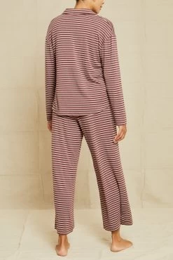 Phillipa Dream Knit Pajama Top - Maple Dawn Stripe -Vibe Wardrobe Shop 211013 AV October ECOMM 0235PhillipaPJTopAmsterdamStripeMapleDawn 5912 web e4dbf67f 5d7a 41fe 9930 582d360ce814