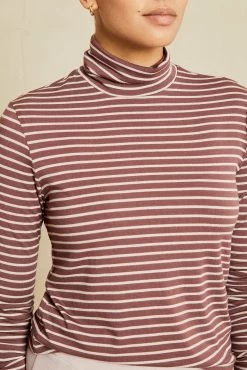 Flannery Dream Knit Turtleneck - Maple Dawn Stripe -Vibe Wardrobe Shop 211013 AV October ECOMM 2518FlanneryDreamKnitHarborStripeBlackRose 8472 web 8d73a20d 704b 46eb b234 b9fff42a1a46