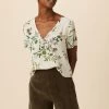 Willa Washable Silk Blouse - Silverwood Floral
