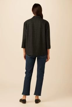 Viva Upcycled Wool Jacket - London Stripe -Vibe Wardrobe Shop 24 1503 Viva London Stripe 3