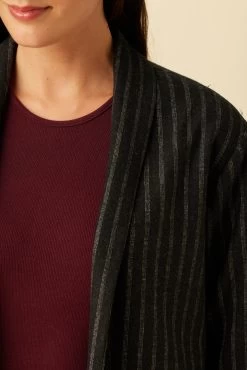 Viva Upcycled Wool Jacket - London Stripe -Vibe Wardrobe Shop 24 1503 Viva London Stripe 4