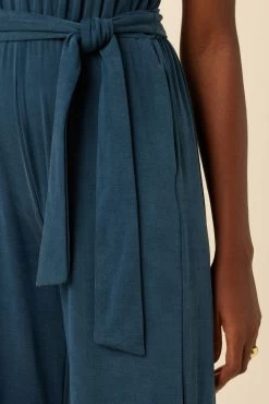 Georgina Tencel Luxe Jumpsuit - Azure -Vibe Wardrobe Shop 30 6670 Georgina OL ONLY Azure 5