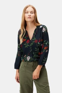 Amy Washable Silk Blouse - Osaka Floral