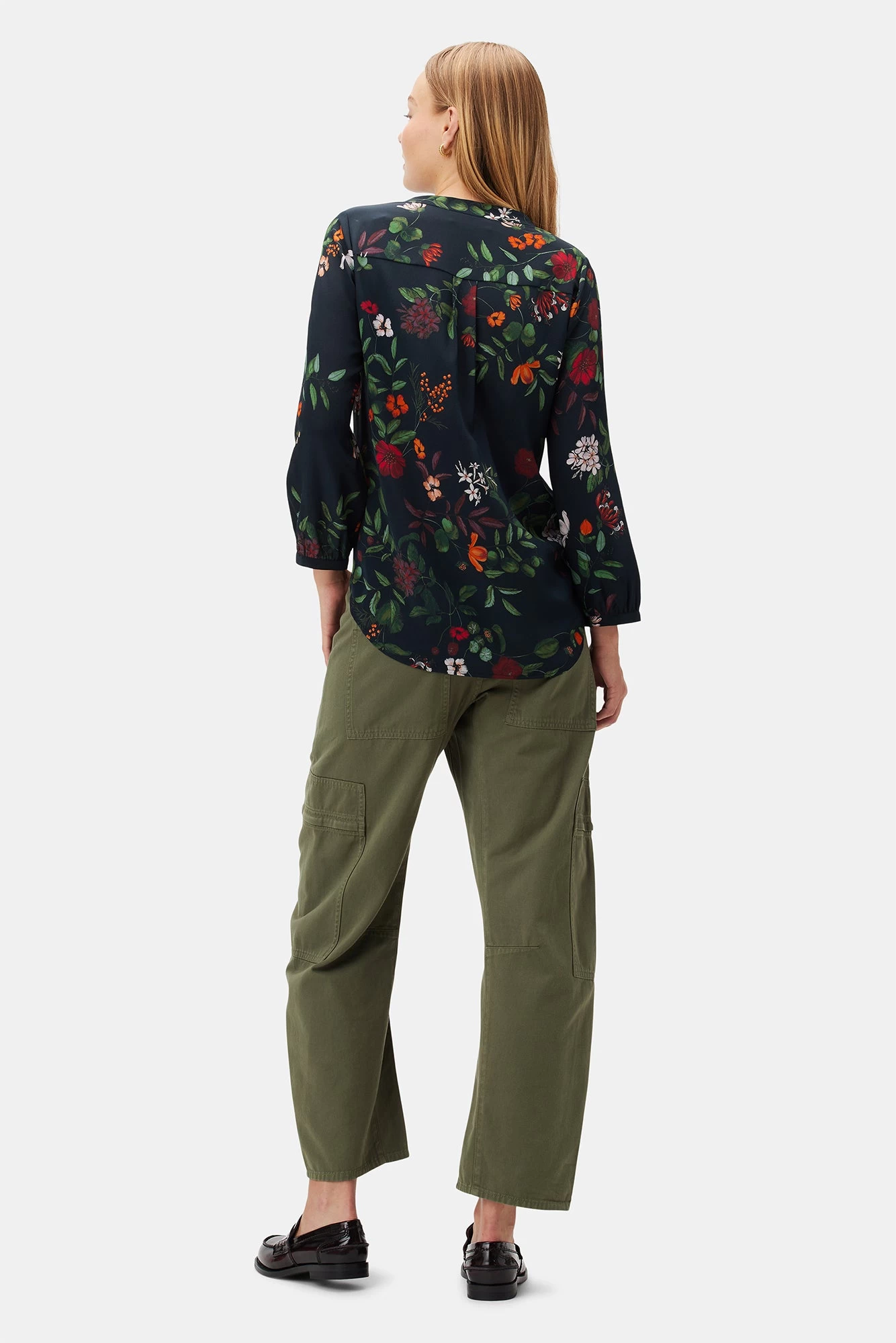 Amy Washable Silk Blouse - Osaka Floral 3 Amy Washable Silk Blouse - Osaka Floral - Image 3