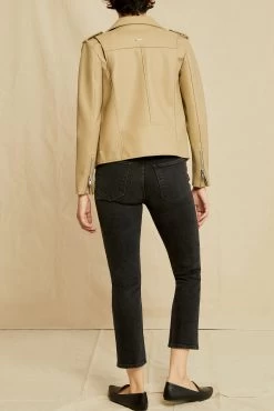 Deadwood River Cactus Leather Jacket - Beige 8 Deadwood River Cactus Leather Jacket - Beige -Vibe Wardrobe Shop 3RDPA6001BEIGE River Cactus Leather Beige 4969 Web