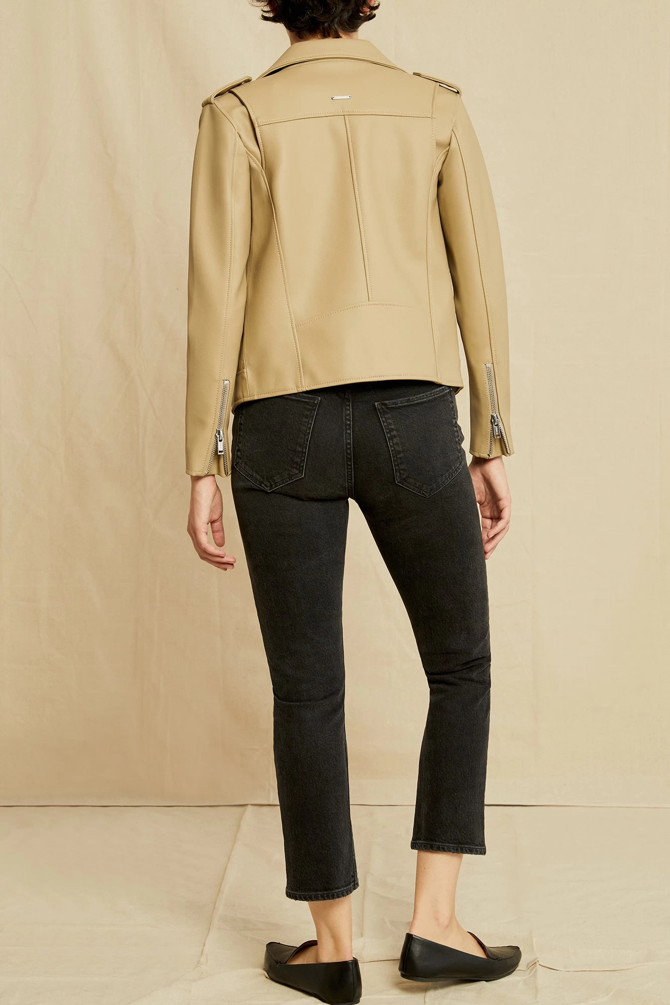 Deadwood River Cactus Leather Jacket - Beige 3 Deadwood River Cactus Leather Jacket - Beige - Image 3