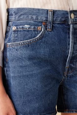 AGOLDE Parker Long Denim Short - Enamor -Vibe Wardrobe Shop 3RDPA6015 Parker Long Short Enamor 5