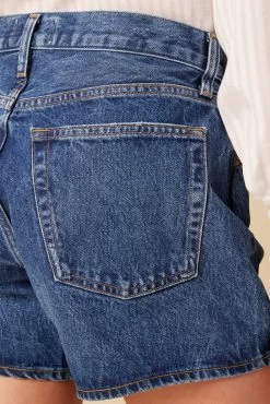 AGOLDE Parker Long Denim Short - Enamor -Vibe Wardrobe Shop 3RDPA6015 Parker Long Short Enamor 6