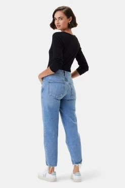 AGOLDE Kye Mid Rise Straight Crop Jean - Forseen -Vibe Wardrobe Shop 3RDPA6070 Kye Forseen 3 b4a004ed 777b 416d 9f83 624e3966703c
