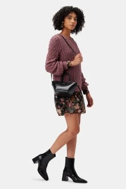 Lance Pierres Miniprism 02 Body Tote - Carbon Croc 8 Lance Pierres Miniprism 02 Body Tote - Carbon Croc -Vibe Wardrobe Shop 3RDPA6136 Miniprism 02 Body Tote Carbon Croc 5