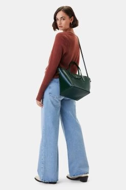 Lance Pierres Midiprism 01 Day Tote - Forest Green -Vibe Wardrobe Shop 3RDPA6137 Midiprism 01 Day Tote Forest Green 5