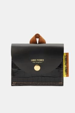 Lance Pierres Envoy 01 Snap Wallet - Carbon Croc