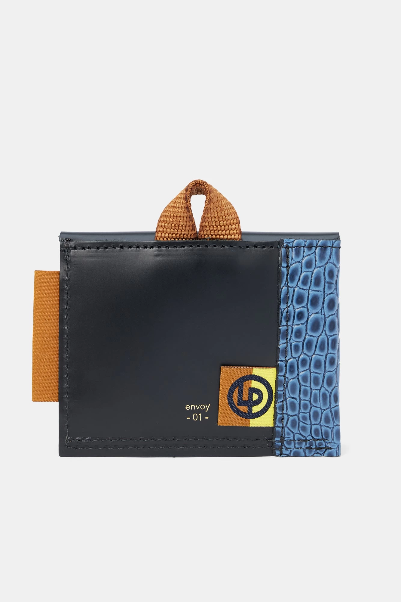 Lance Pierres Envoy 01 Snap Wallet - Denim Croc 2 Lance Pierres Envoy 01 Snap Wallet - Denim Croc - Image 2