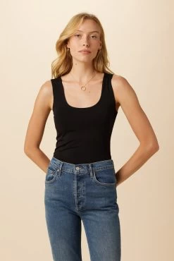 Iris Dream Knit Tank - Black