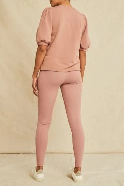 Magda Paris Rib Leggings - Quartz -Vibe Wardrobe Shop 4700 Magda Paris Rib Quartz 4254 web e3969e31 25fa 49c5 b07b f6641a59fec1