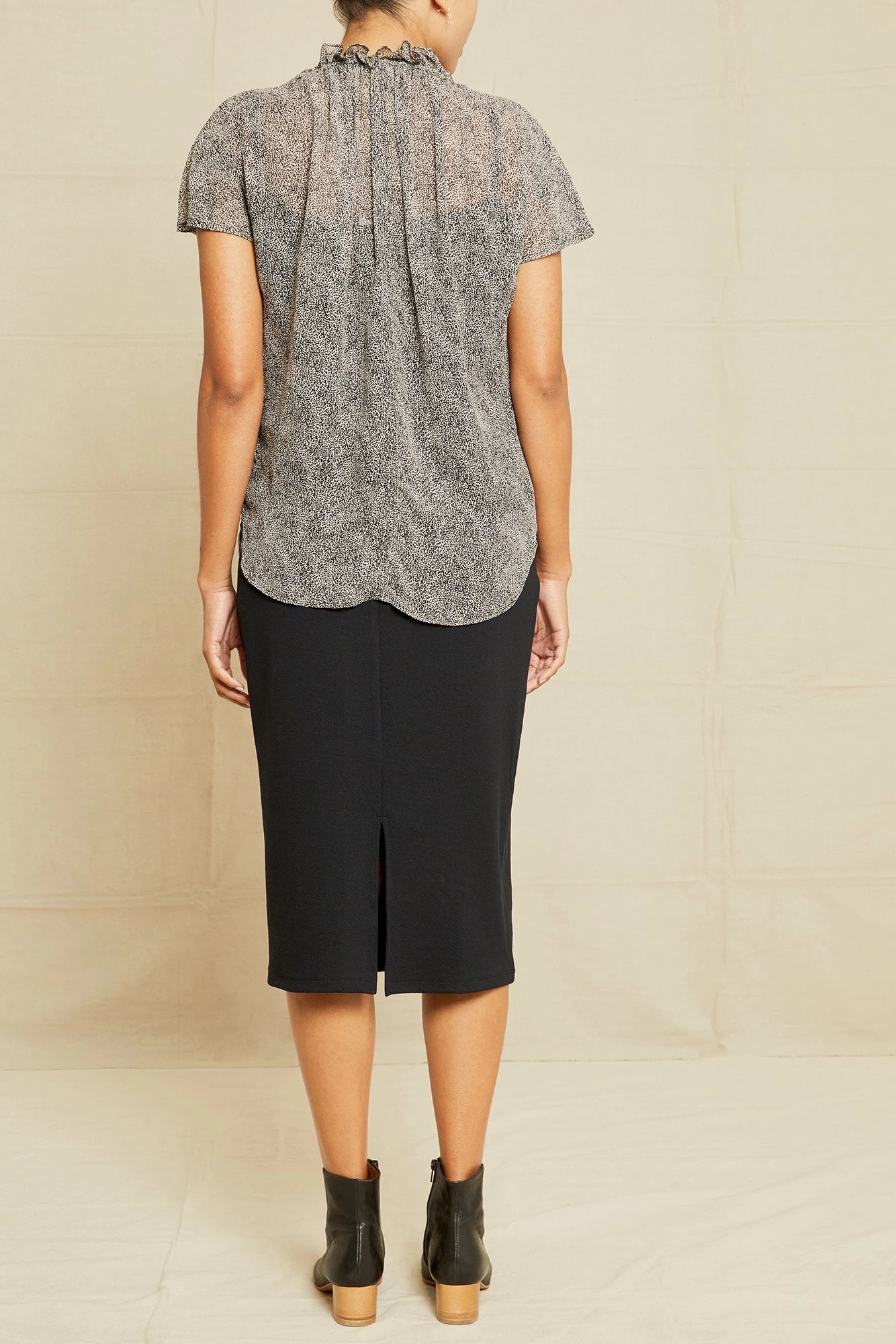 Maisie Nouveau Silk Blouse - Snow Leopard 3 Maisie Nouveau Silk Blouse - Snow Leopard - Image 3