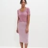 Yuma Dream Knit Skirt - Lilac