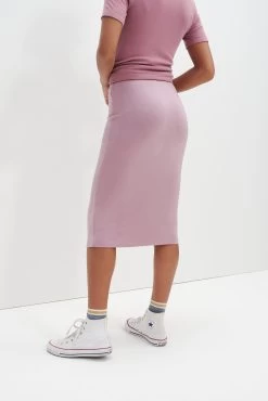 Yuma Dream Knit Skirt - Lilac -Vibe Wardrobe Shop 6089 Yuma Lilac 4379 web 697cd024 e665 4788 8360 27b2c684bd5d