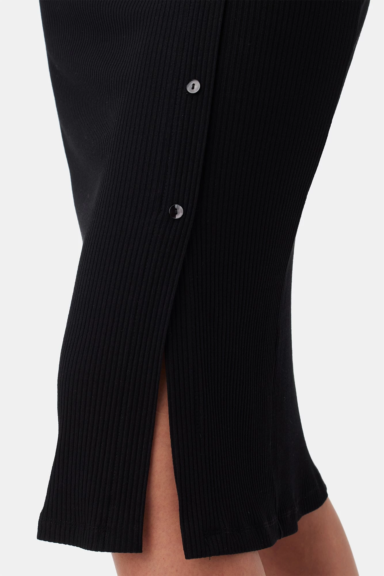 Gadot Paris Rib Skirt - Black 5 Gadot Paris Rib Skirt - Black - Image 5