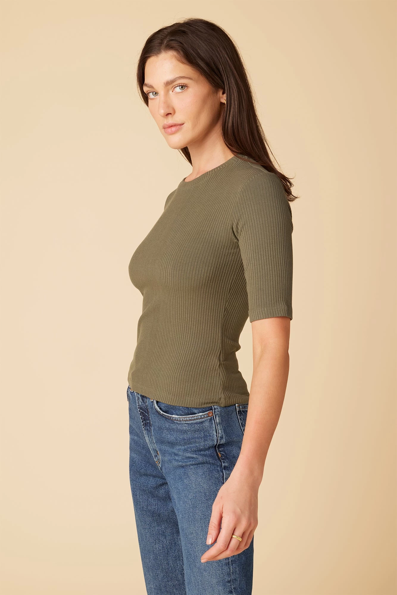 Jane Paris Rib Top - Calla Green 2 Jane Paris Rib Top - Calla Green - Image 2