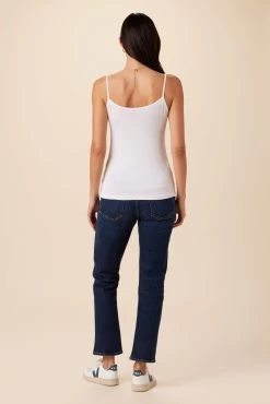 Camille Dream Knit Camisole - White -Vibe Wardrobe Shop 7046 Camille White 3 1ab9016c 6f93 4e90 96ea f355c93e327c