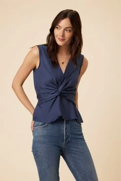 Clemence Tencel Blouse - Indigo