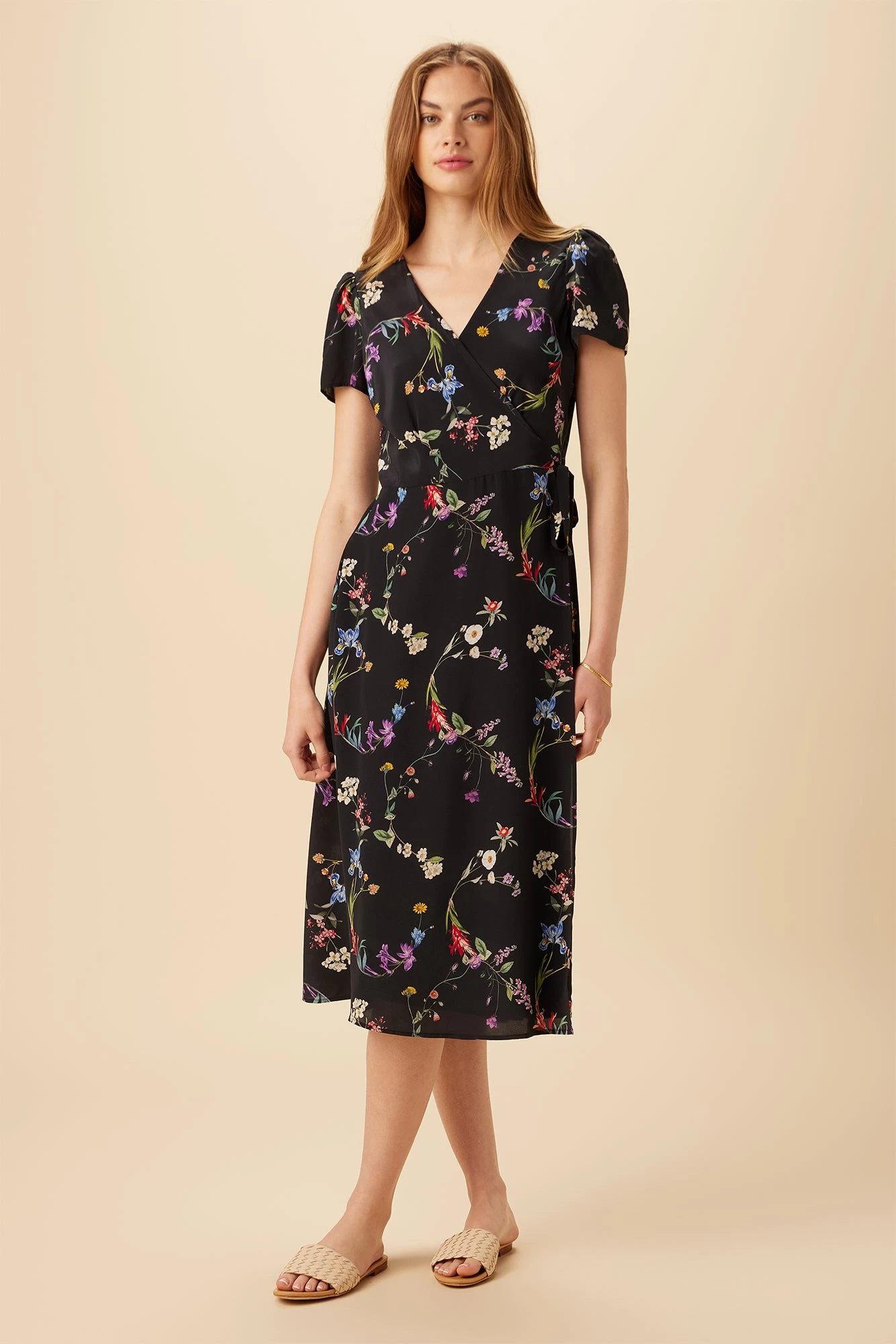 Ellie Washable Silk Dress - Marin Floral 1 Ellie Washable Silk Dress - Marin Floral