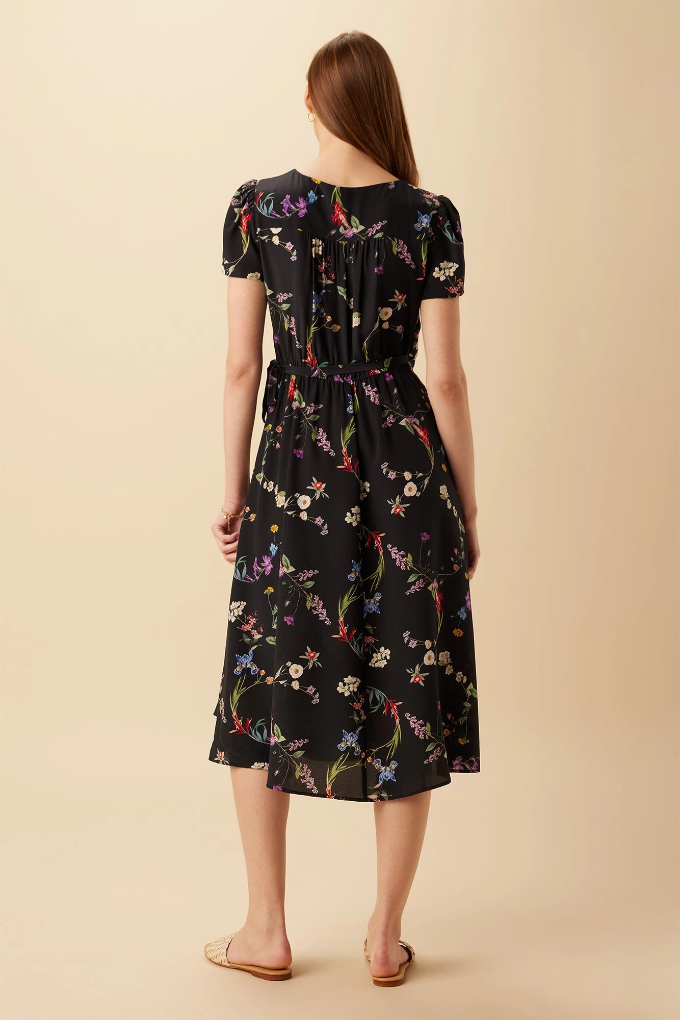 Ellie Washable Silk Dress - Marin Floral 3 Ellie Washable Silk Dress - Marin Floral - Image 3