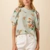 Sylvia Washable Silk Blouse - Cannes Floral