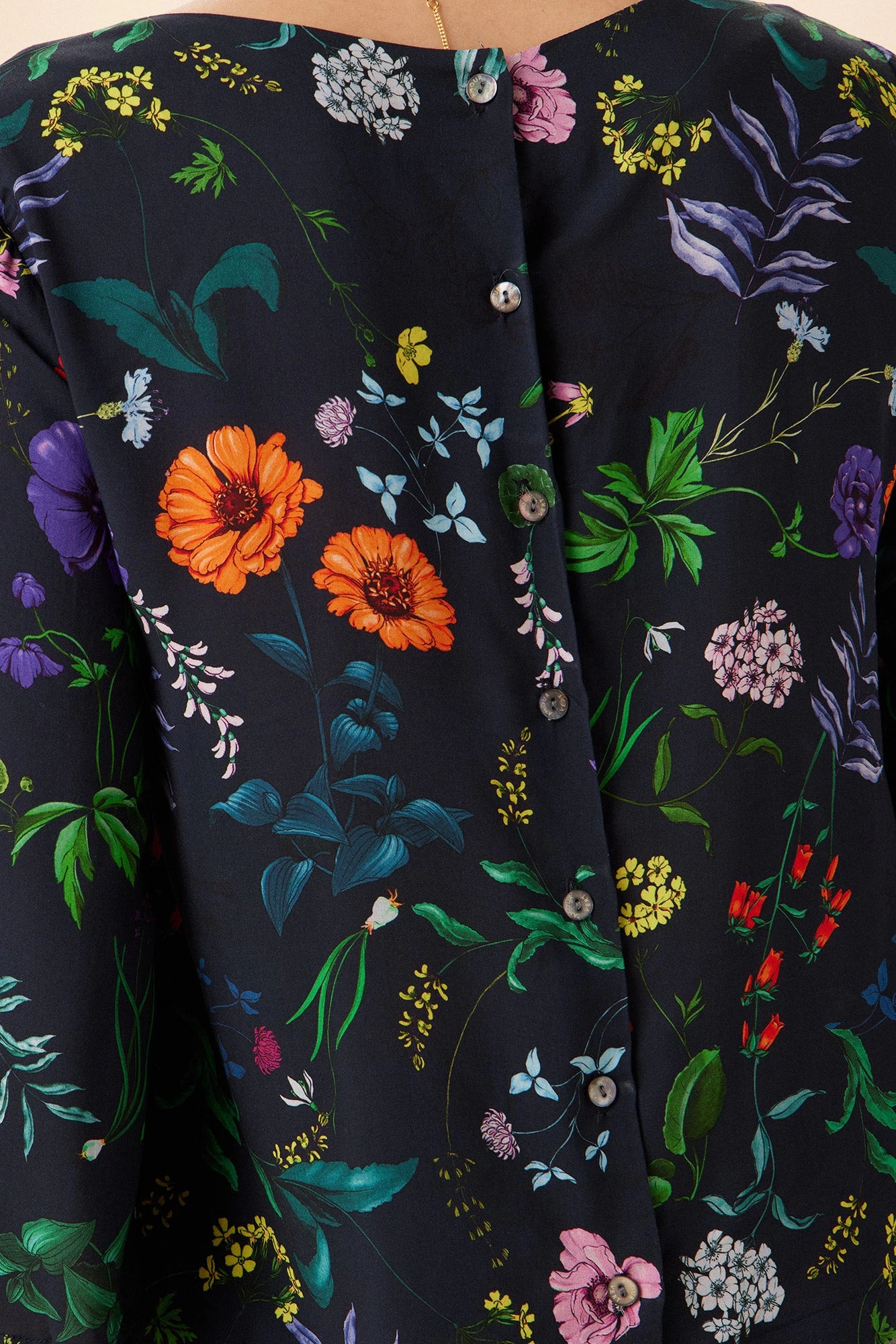 Martina Ecovero Blouse - Stella Floral Navy 4 Martina Ecovero Blouse - Stella Floral Navy - Image 4