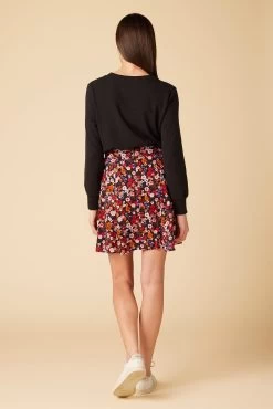 Kendra Ecovero Skirt - Villa Floral -Vibe Wardrobe Shop 7958R1 Kendra Lined Villa Floral 3