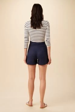 Eldora Tencel Twill Short - Bijou Blue -Vibe Wardrobe Shop 7959 Eldora Short Bijou Blue 3