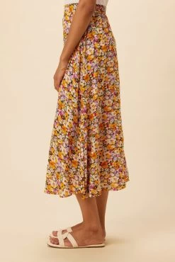 Blaze Ecovero Skirt - Mendocino -Vibe Wardrobe Shop 7969 Blaze Viscose Mendocino 2