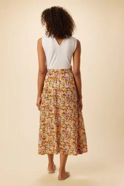 Blaze Ecovero Skirt - Mendocino -Vibe Wardrobe Shop 7969 Blaze Viscose Mendocino 3