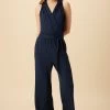 Agnes Dream Knit Jumpsuit - Ocean