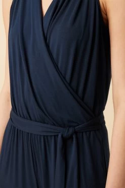 Agnes Dream Knit Jumpsuit - Ocean -Vibe Wardrobe Shop 7996 Agnes Jumpsuit Ocean 4