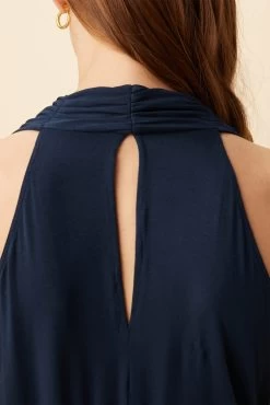 Agnes Dream Knit Jumpsuit - Ocean -Vibe Wardrobe Shop 7996 Agnes Jumpsuit Ocean 5