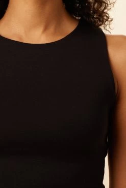 Alaina Dream Knit Tank - Black -Vibe Wardrobe Shop 7999 Alaina Black 4