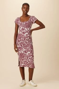 Cleo Provence Rib Dress - Verona Truffle