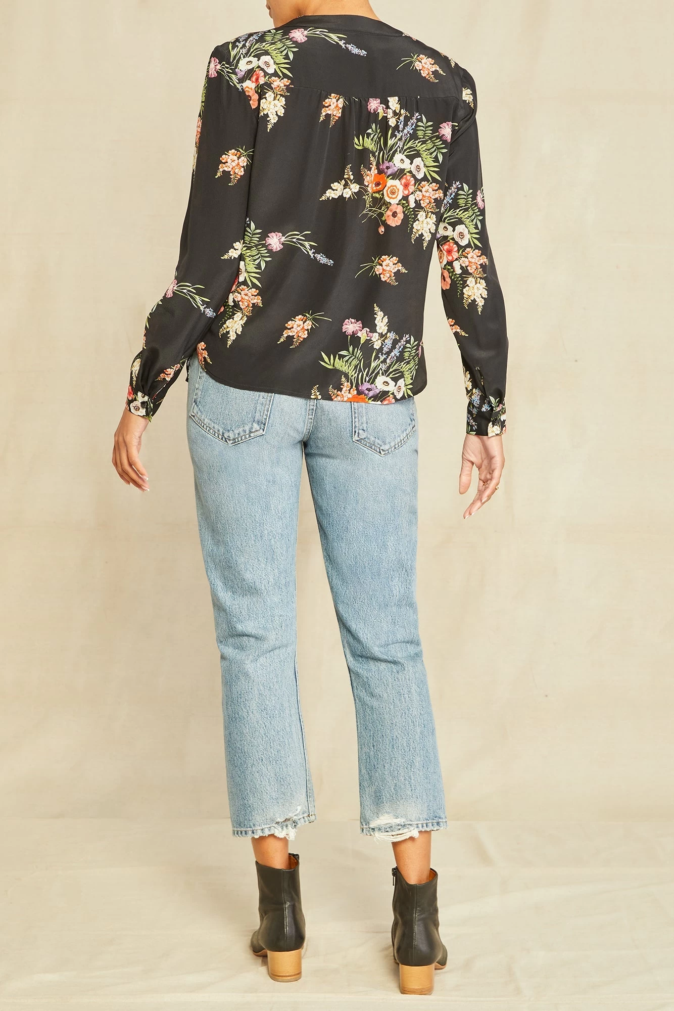 Kaya Silk Blouse - Treviso Floral 3 Kaya Silk Blouse - Treviso Floral - Image 3