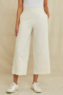 Patsy Silk Noil Pant - Ivory