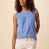 Hartley Reverie Slub Tank - Sky