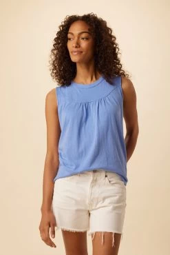 Hartley Reverie Slub Tank - Sky