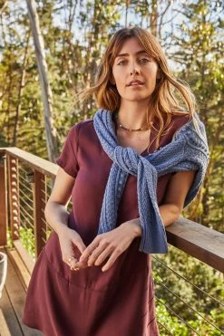 Zendaya Tencel Dress - Sepia -Vibe Wardrobe Shop 9355 Zendaya Sepia 47821