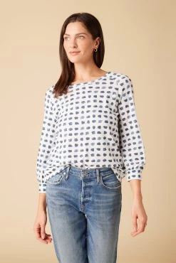 Issa Raglan Slub Tee - Squared Up White