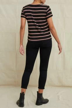 Berkeley Dream Knit Tee - Black And Quartz -Vibe Wardrobe Shop 9493SSBerkeleySausalitoBlackQuartzStripe 3299 web 542adce1 381f 43b8 8178 8c44b7630a6c