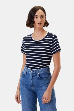 Berkeley Dream Knit Tee - Basque Stripe