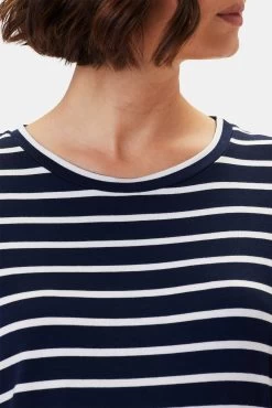 Berkeley Dream Knit Tee - Basque Stripe 7 Berkeley Dream Knit Tee - Basque Stripe -Vibe Wardrobe Shop 9493 Berkeley Basque Stripe 4